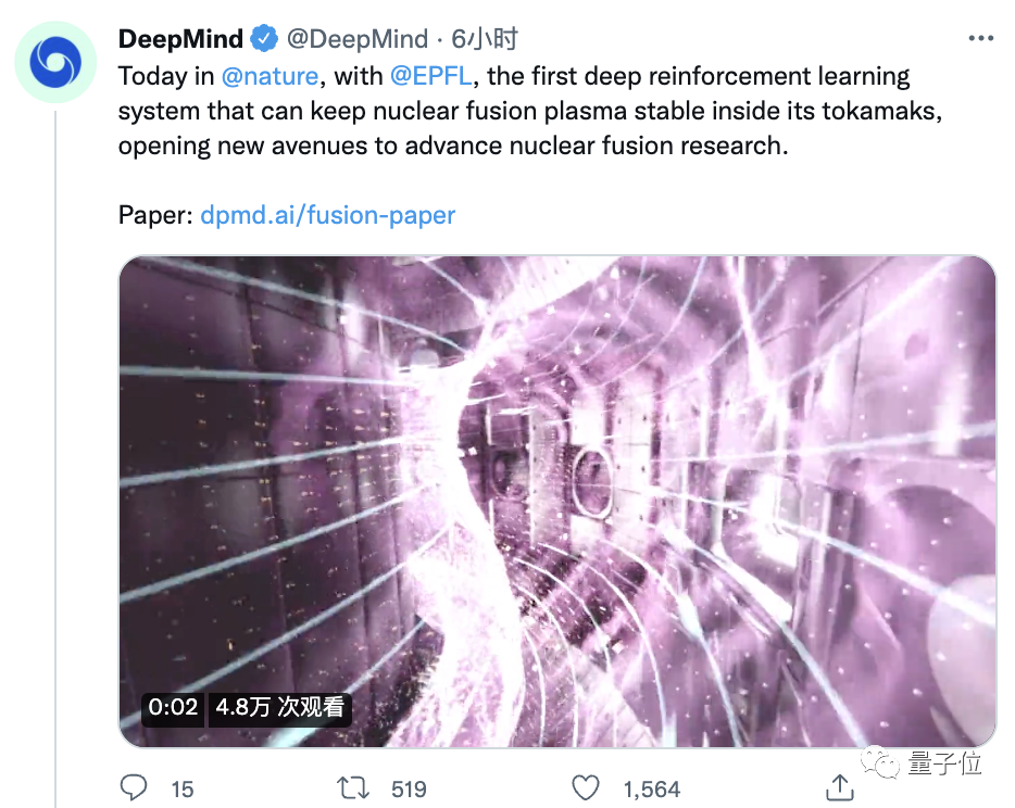 有AI学会控制核聚变反应堆了，来自DeepMind，登上今日Nature